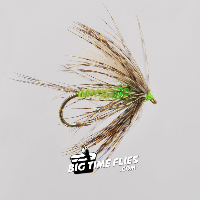 Mason's Soft Hackle Biot Swimmer - Caddis Green