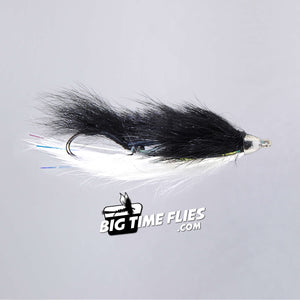 Mini Llama - Black and White - Smaller sized Dolly Llama - Fly Fishing Fly