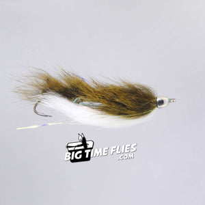 Mini Llama - Olive and White - Smaller Dolly Llama Fly Fishing Flies