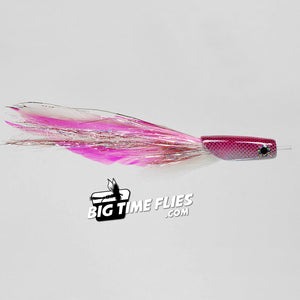 Rainy's CB Terminator - Pink and White - Offshore Saltwater Billfish, Sailfish, Marlin Fly Fishing Flies