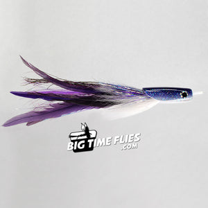 Rainy's CB Terminator - Purple & White - Offshore Billfish, Sailfish, Marlin Saltwater Fly Fishing Flies