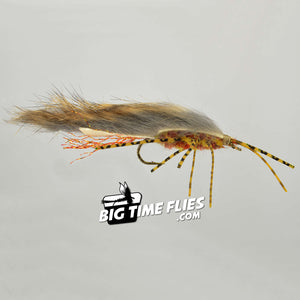 Zirdle Bug Fly - Natural - Brown Orange - Crayfish Crawdad Fly Fishing Flies