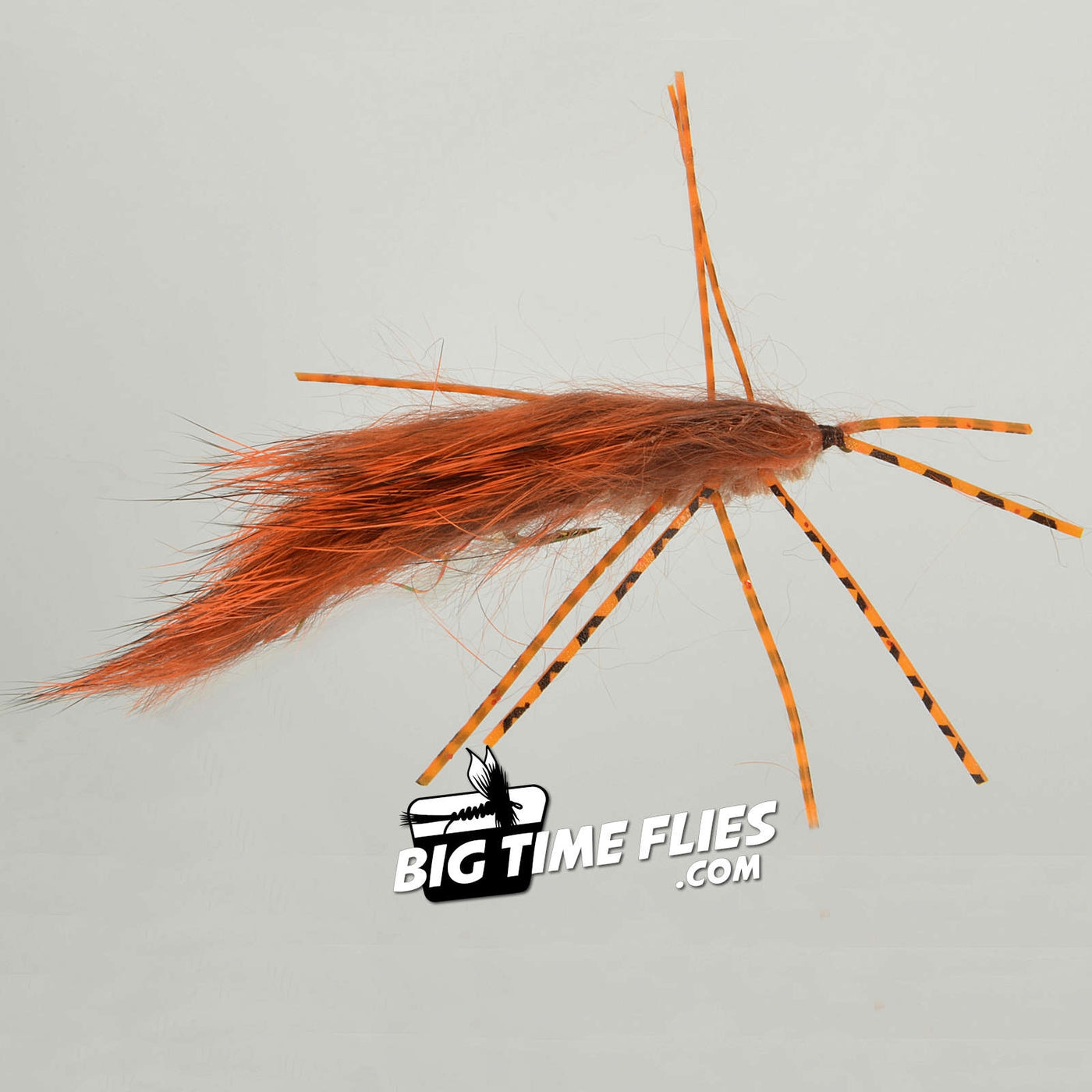 Zirdle Bug Fly - Orange - Crayfish Crawdad - Fly Fishing Fly