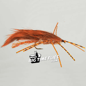Zirdle Bug Fly - Orange - Crayfish Crawdad - Fly Fishing Fly
