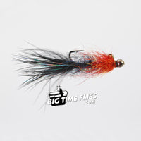 Balanced Leech - Bruised - Black & Red - Fly Fishing Flies