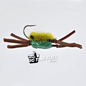 Bauer's Flats Crab - Olive - Permit - Fly Fishing Flies