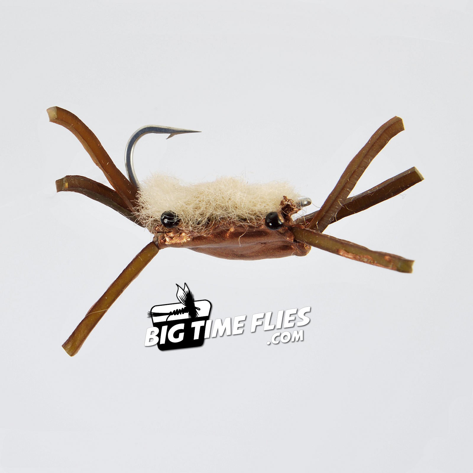 Bauer's Flats Crab - Tan - Saltwater Fly Fishing Flies – BigTimeFlies