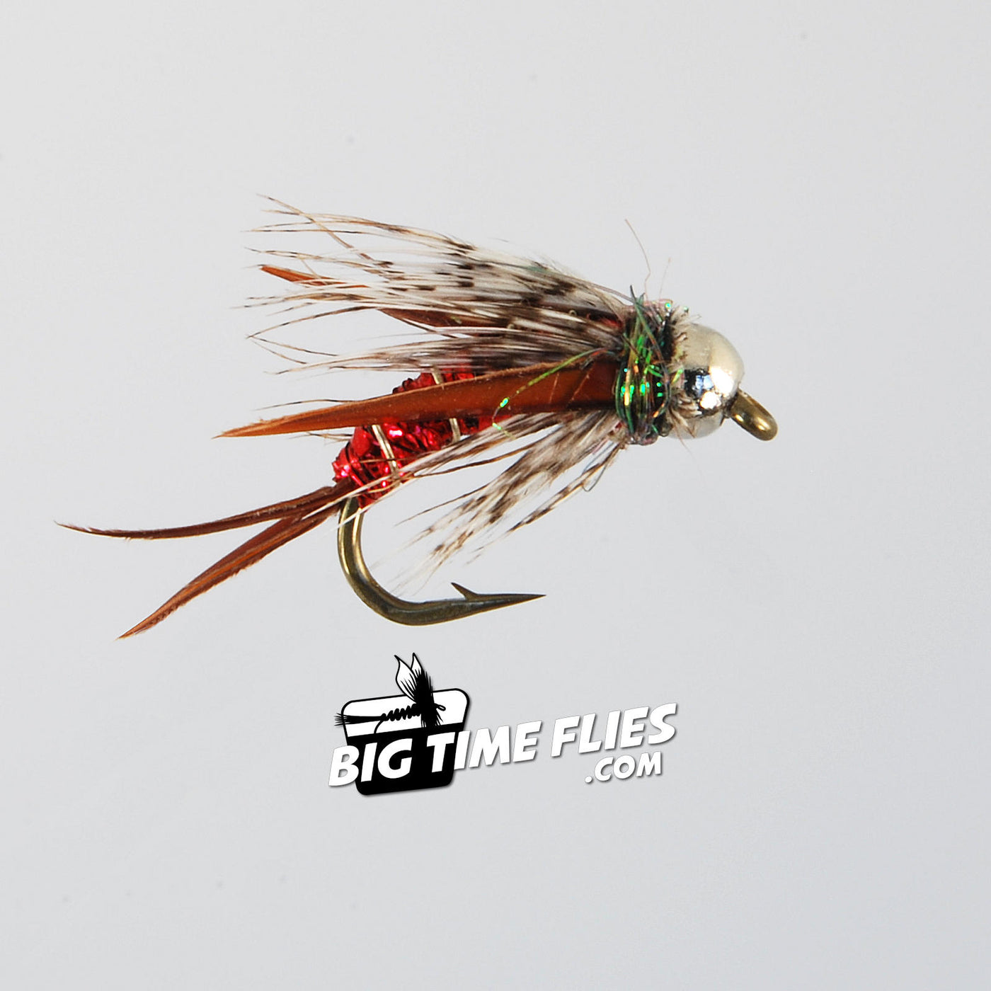 Bjorn's Red Pretty - Attractor Nymph - Trout Flies – BigTimeFlies