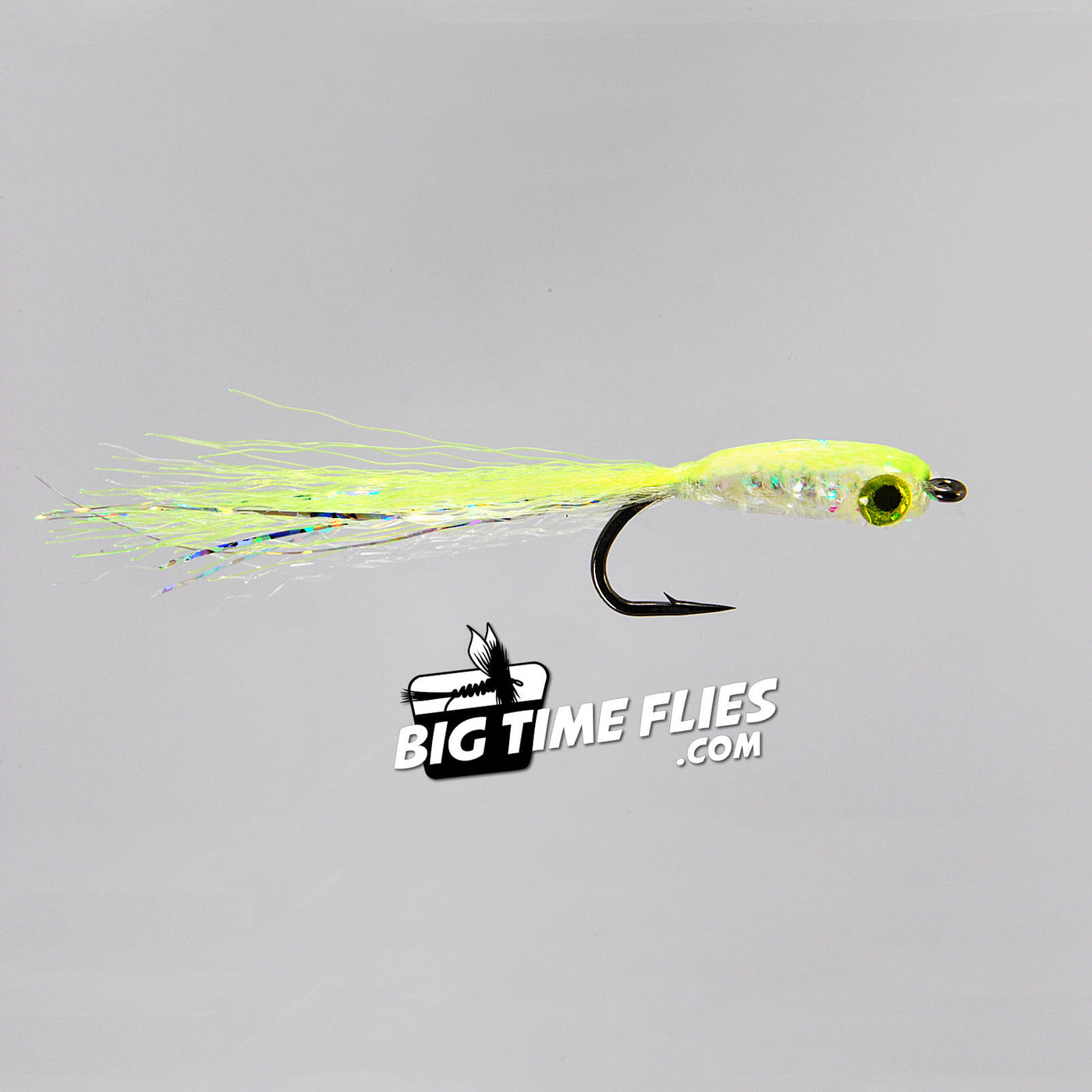 Bright Buddy - Chartreuse & White - Fly Fishing Flies – BigTimeFlies