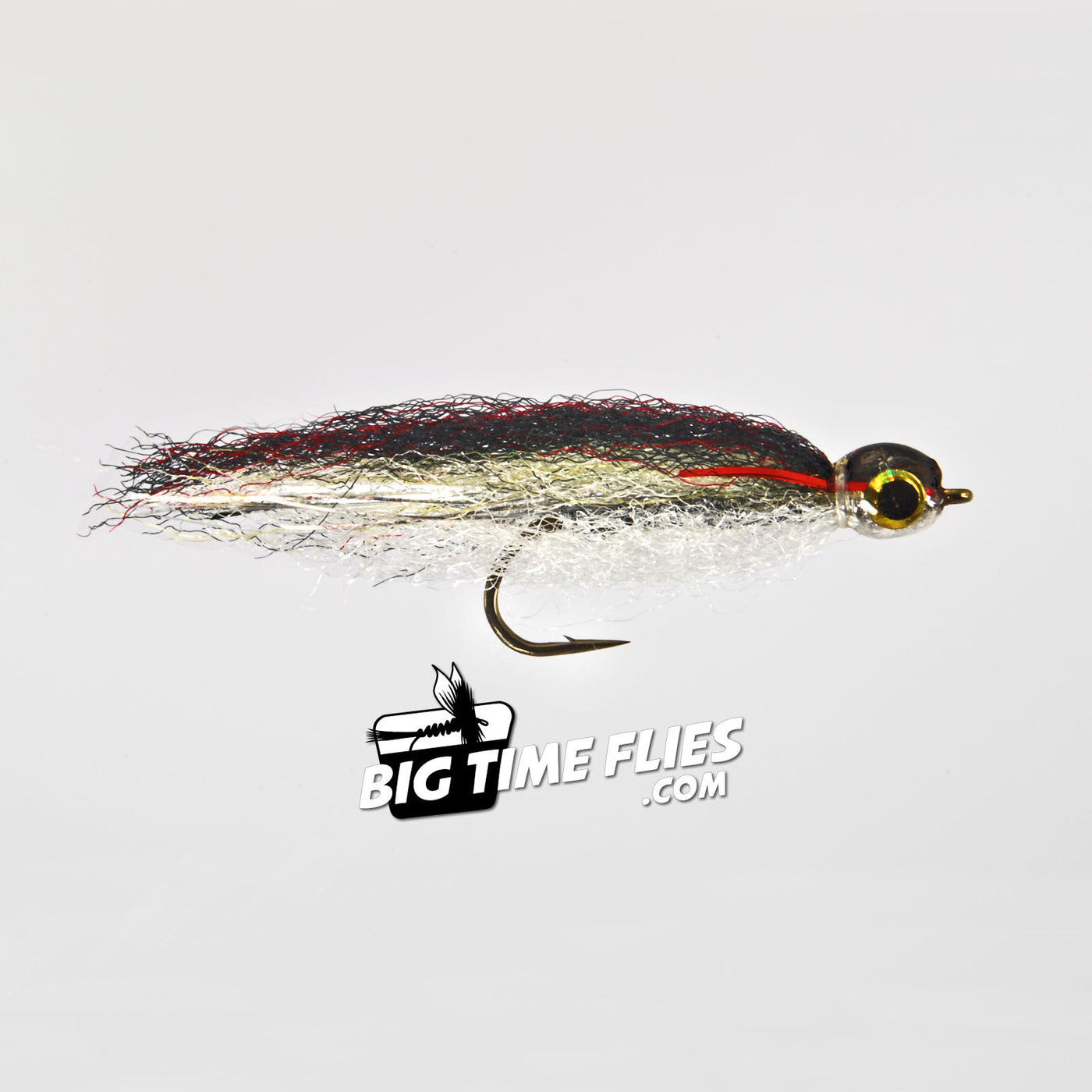 Bullet Head Streamer - Silver / Olive - Fly Fishing Flies