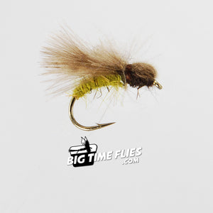 CDC Caddis - Olive - Dry Caddisflies - Trout Fly Fishing Flies