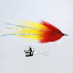 CF Whistler - Red and Yellow - Saltwater Fly Fishing Flies