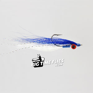Clouser Minnow - Blue & White - Saltwater Fly Fishing Flies