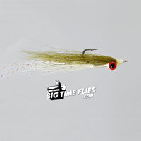 Clouser Minnow - Olive/White - Fly Fishing Flies