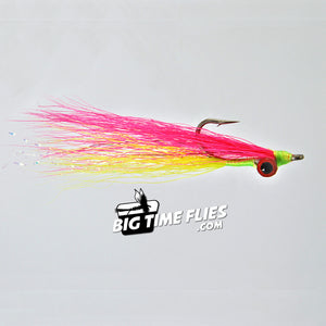 Clouser Minnow - Tutti Fruti - Pink & Chartreuse - Fly Fishing Flies