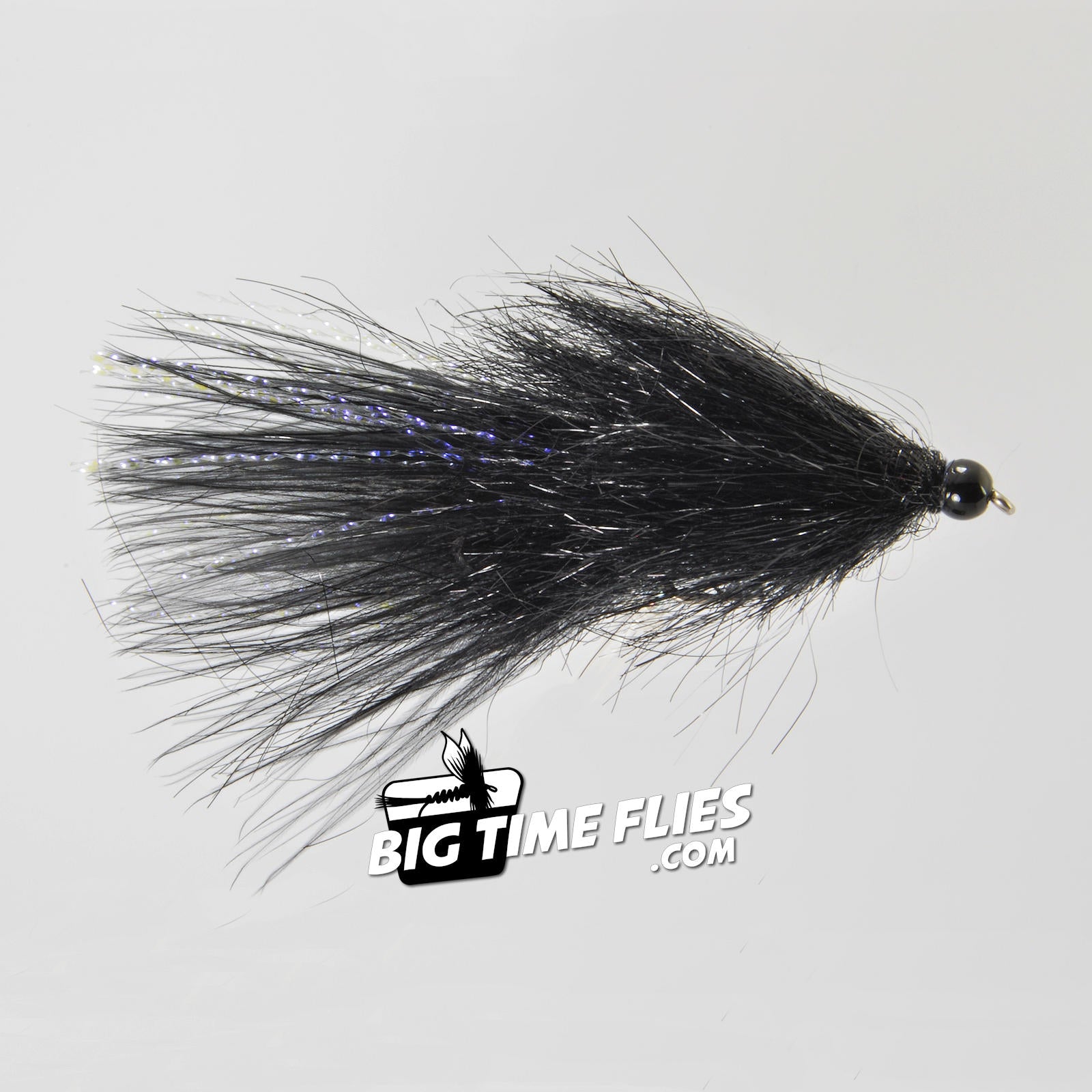 Sparkle Minnow Trout Streamer Black Light / Size 8