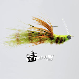 Colby's Mini Corona Toad - Olive - Redfish - Fly Fishing Flies