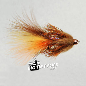Complex Twist Bugger - Fall - Brown Orange Yellow - Streamers - Fly Fishing Flies