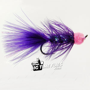Egg Sucking Wooly Bugger - Purple – BigTimeFlies