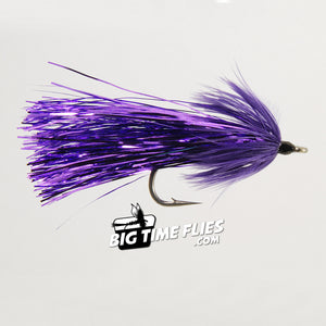 Flash Fly - Purple - Salmon Steelhead Fly Fishing Flies Silver Salmon Coho