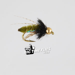 Fox's Caddis Poopah - Olive - Bead Head - Trout Nymphs - Fly Fishing Flies