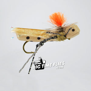 Frankenhopper - Tan - Grasshopper Dry - Terrestrials - Trout Fly Fishing Flies