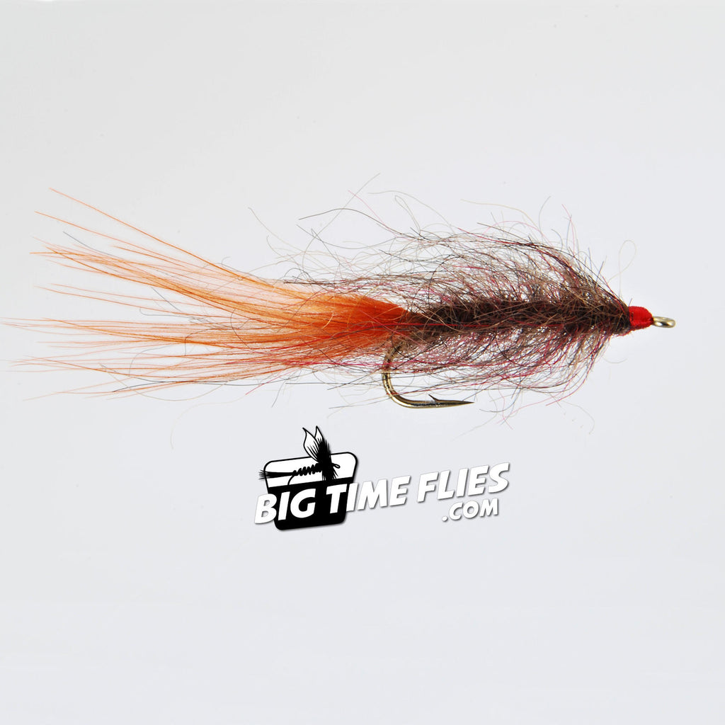 The Fly Fishing Place Balanced Leech Fly Collection Size 8 - Set of 6 - 2 Colors - Bead Head Jig Lake Streamer Wet Flies