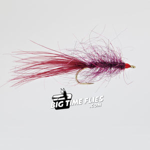 Hale Bopp Leech - Wine - Stillwater Lake Trout Fly Fishing Flies