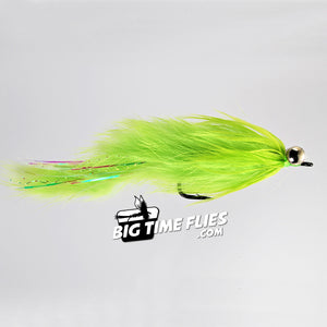 Hareball Leech - Chartreuse  - Salmon Steelhead Fly Fishing Flies 