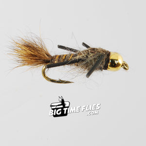 Hare's Ear Rubber Legs - Gold Bead - Trout - Fly Fishing Flies
