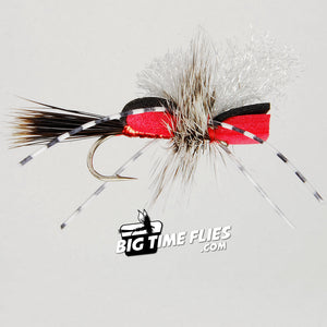 Hippie Stomper - Red - Trout Fly Fishing Flies Dry Flies Stonefly