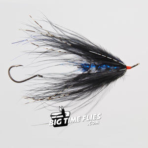 Hoh Bo Spey - Black & Blue - Steelhead Articulated Fly Fishing Flies