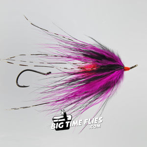 Hoh Bo Spey - Cerise Pink & Black - Steelhead Fly Fishing Flies