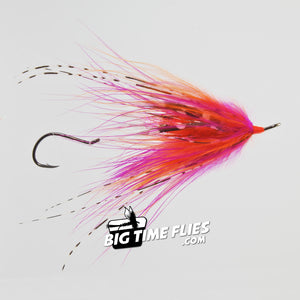 Hoh Bo Spey - Orange and Pink - Steelhead Articulated Fly Fishing Flies