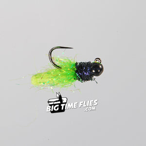 Horodysky's Mini Mopsicle - Chartreuse - Jig Nymph - Caddis - Euro - Fly Fishing Flies