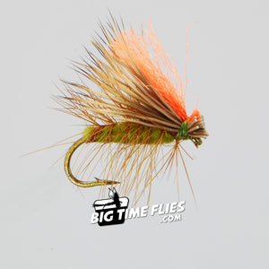 Hot Wing Caddis - Olive - Trout Fly Fishing Dry Flies Caddis