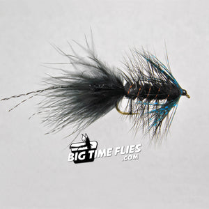 Ingersoll's Black and Blue STS Series Bugger - Steelhead Wooly Bugger - Fly Fishing Flies