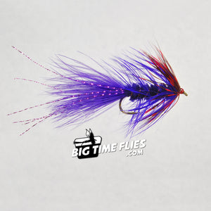 Ingersoll's Purple and Red S.T.S. Series Bugger - Steelhead Wooly Bugger - Fly Fishing Flies