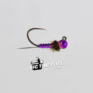 Jig Lightning Bug - Purple - Euro Nymph - Fly Fishing Flies