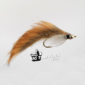 Cone Head JR Streamer - Silver Minnow - Rabbit Matuka - Fly Fishing Flies