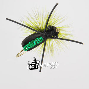 Monster Beetle - Metallic Green - Chile, Argentina, New Zealand - Fly Fishing Flies