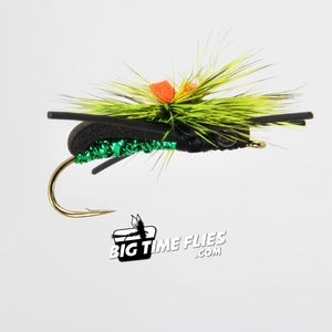 Monster Beetle - Black Green - Chile Argentina New Zealand - Fly Fishing Flies