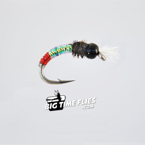 Morrison's Red Butt High Voltage - Pearl Green Red Butt Chironomid - Fly Fishing Flies