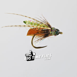 Nitro Caddis Pupa - Olive - Trout - Nymphs - Fly Fishing Flies