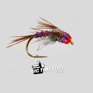 Phlamin Pheasant Tail - Purple - Flaming - Nymphs - Fly Fishing Flies