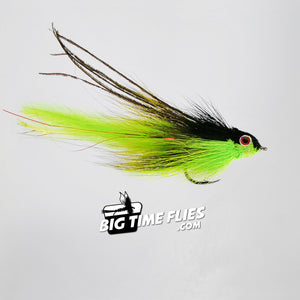 Predator Pounder - Chartreuse and Black - Fly Fishing Flies
