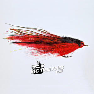 Predator Pounder - Red and Black - Pike, Peacock Bass, Golden Dorado - Fly Fishing Flies