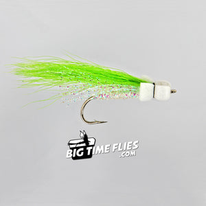 Puget Sound Slider - Chartreuse - Sea-Run Cutthroat, Silver, Coho Salmon - Saltwater Topwater Fly Fishing Flies