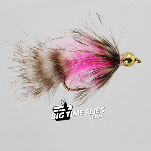 Raccoon - Pink - Trout Fly Fishing Streamers