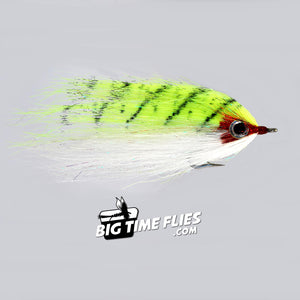 Rainy's CF Baitfish - Chartreuse and White - Saltwater Fly Fishing Flies